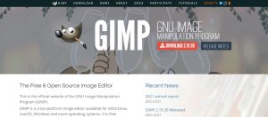 GIMP web design tools